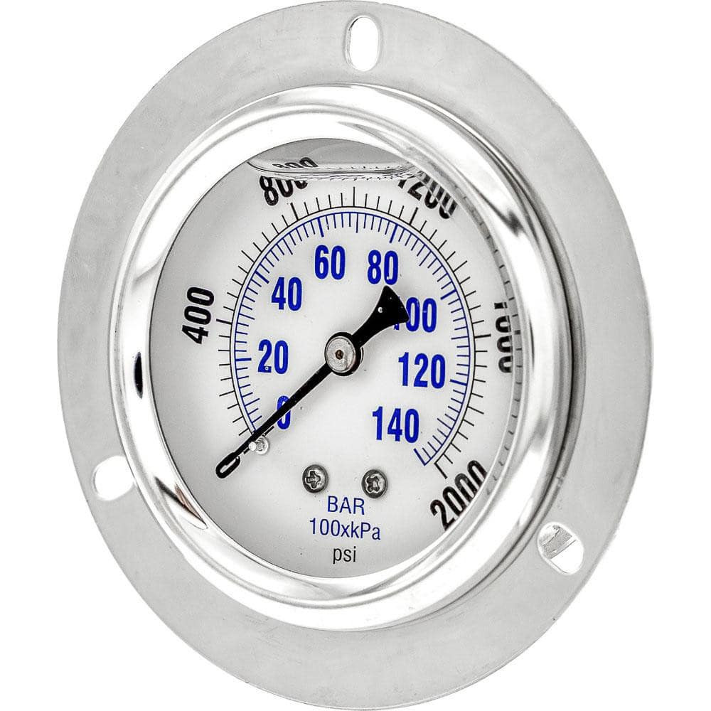 PIC Gauges PRO-204L-254O Pressure Gauges; Gauge Type: Industrial Pressure Gauges ; Scale Type: Dual ; Accuracy (%): 2-1-2% ; Dial Type: Analog ; Thread Type: 1/4" MNPT ; Bourdon Tube Material: Bronze