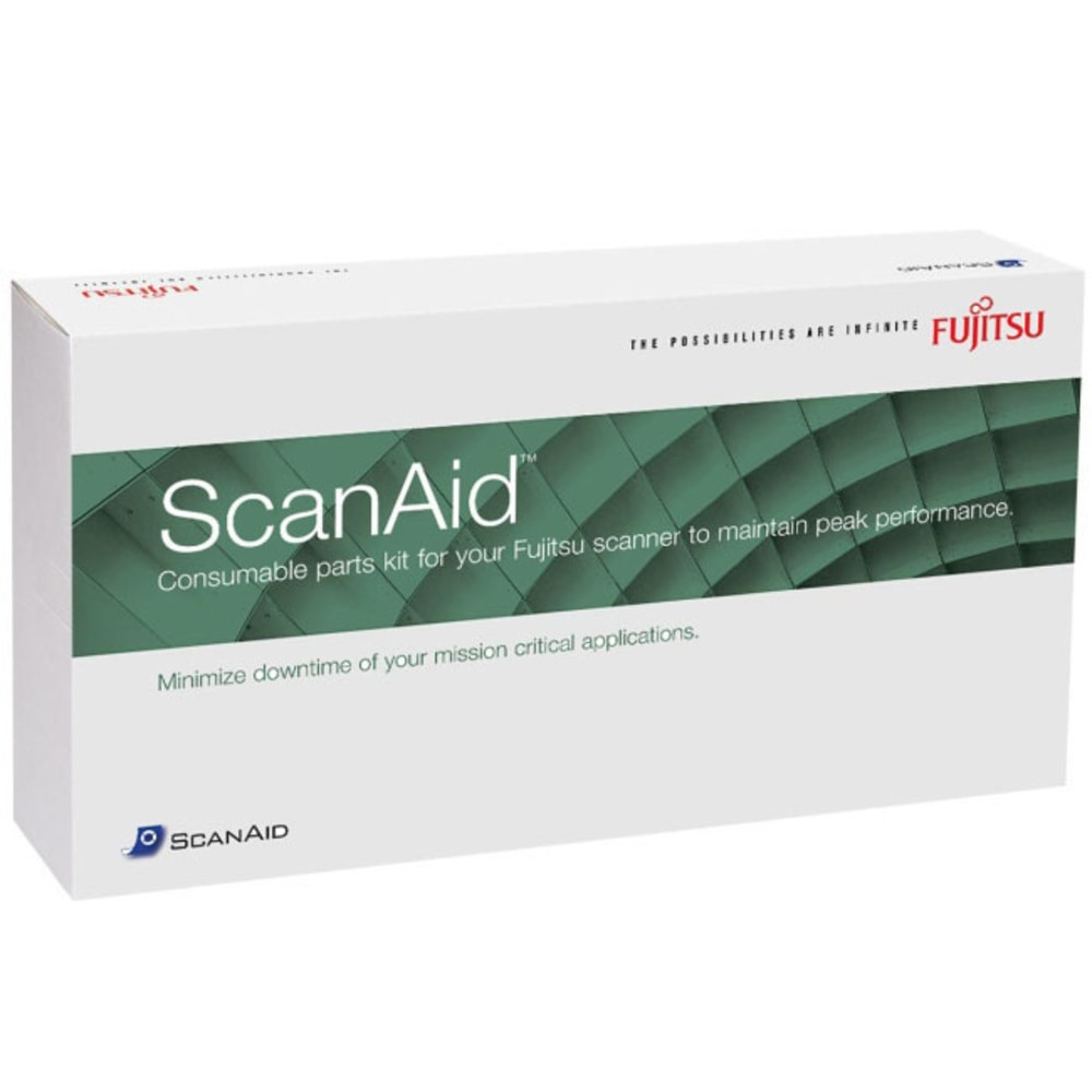 ScanAid is a factory-authorized consumables kit complete with instructions and cleaning supplies. The ScanAid kit provides handy replacements for consumables that wear naturally during normal use. And it serves as an indispensable preventative maintenance kit that helps improve performance, reduce service costs, and keep your scanner running at peak performance.
