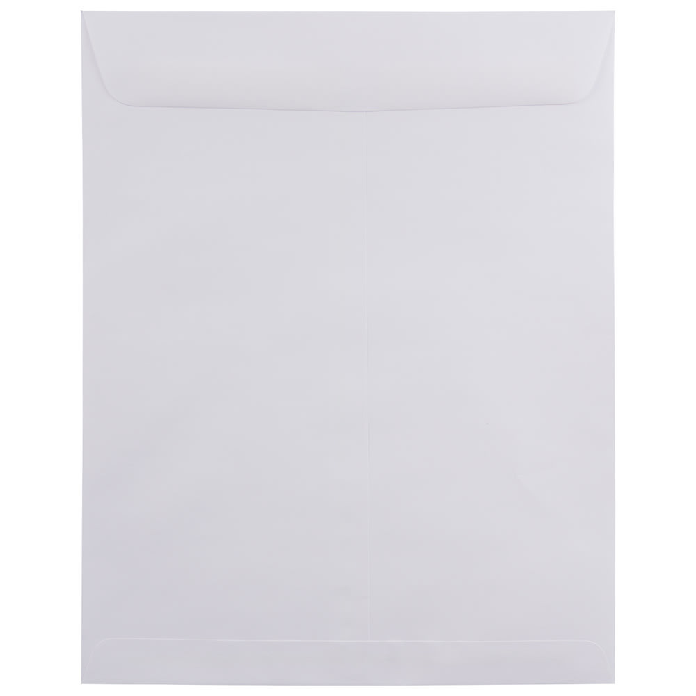 JAM PAPER AND ENVELOPE 1623201I JAM Paper Open-End Envelopes, 11-1/2 x 14-1/2, Gummed Seal, White, Pack Of 50 Envelopes