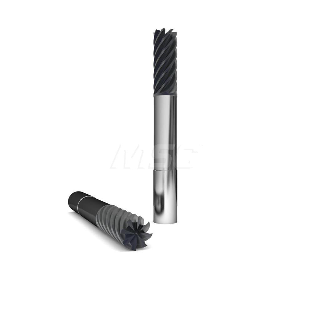 GWS 317362 Square End Mill: 5/8'' Dia, 3/4'' LOC, 5/8'' Shank Dia, 5'' OAL, 8 Flutes, Solid Carbide