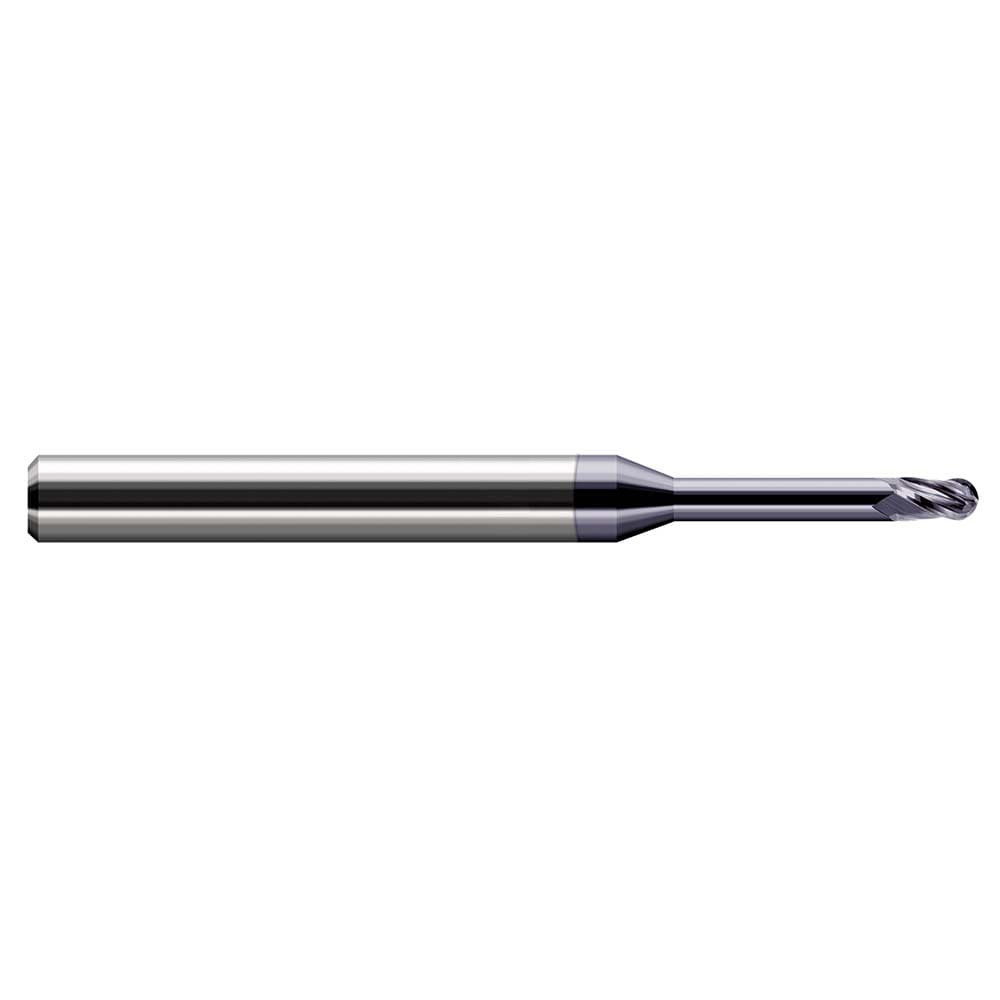 Harvey Tool 868312-C3 Ball End Mill: 0.1875" Dia, 0.281" LOC, 3 Flute, Solid Carbide