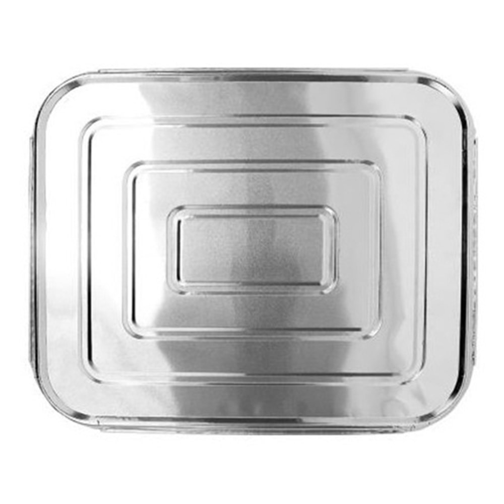 LOLLICUP USA, INC. Karat AF-STPL03  1/2-Size Foil Steam Table Pan Lids, Silver, Set Of 100 Lids