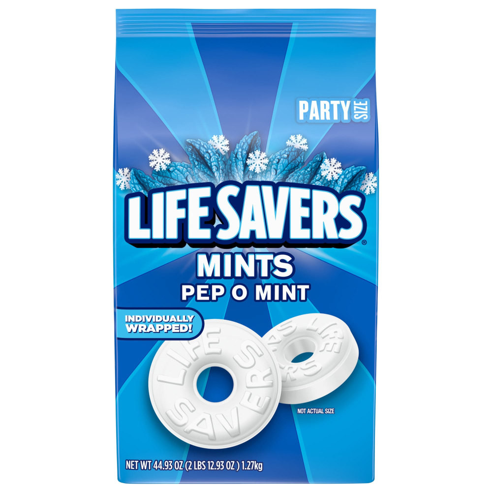 Enjoy an after lunch treat with Mars Lifesavers Pep-O-Mint Breath Mints Hard Candy. Each piece delivers a refreshing taste, keeping your breath fresh long after lunch has ended.  Filled with icy peppermint flavor.  Provides a refreshing taste.  Helps keep your breath fresh.