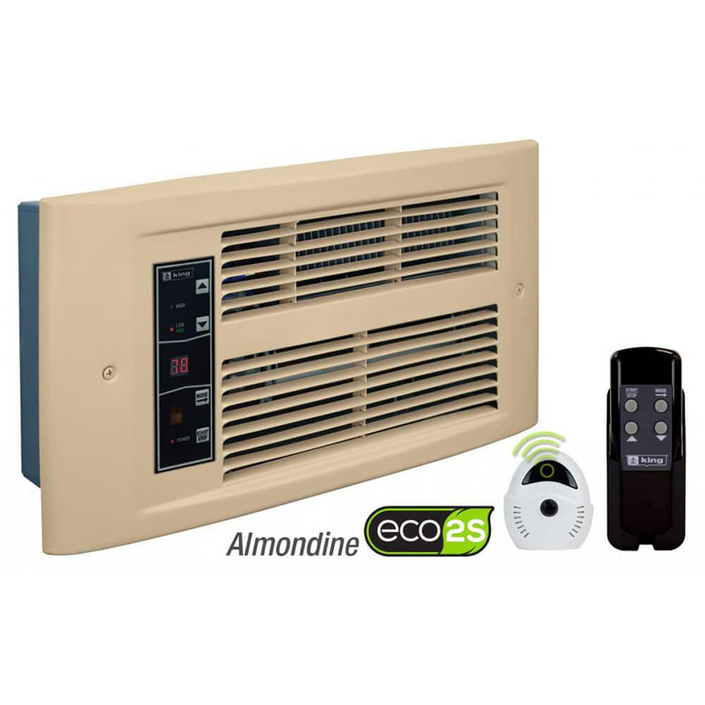 King Electric PX2017-ECO-AD-R Electric Forced Air Heaters; Heater Type: Wall ; Maximum BTU Rating: 5971 ; Voltage: 208V ; Phase: 1 ; Wattage: 1750 ; Overall Length (Inch): 9