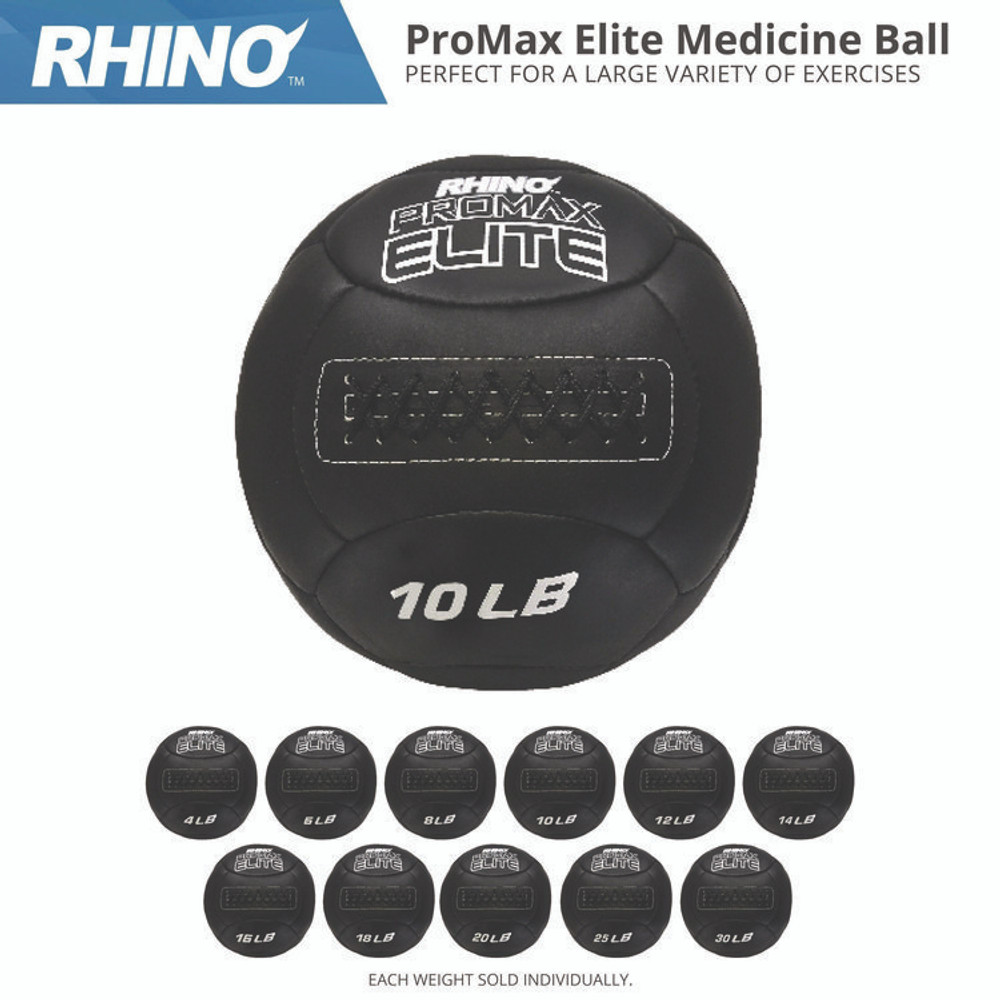 CHAMPION SPORT Sports PRX18 Rhino Promax Elite Medicine Ball, 18 lb, Black