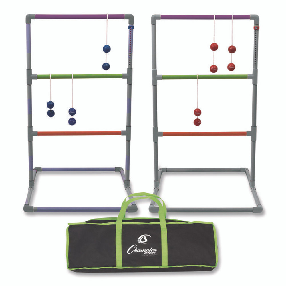 CHAMPION SPORT Sports LGSTPRO Pro Ladder Golf Game Set, (2) 22" x 37.5" Ladders/Six Bolas/Carry Bag