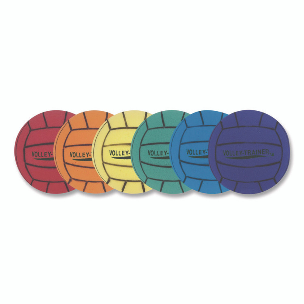 CHAMPION SPORT Sports FVBSET Ultra Foam Volleyball Set, 8" Diameter, Assorted Colors, 6/Set