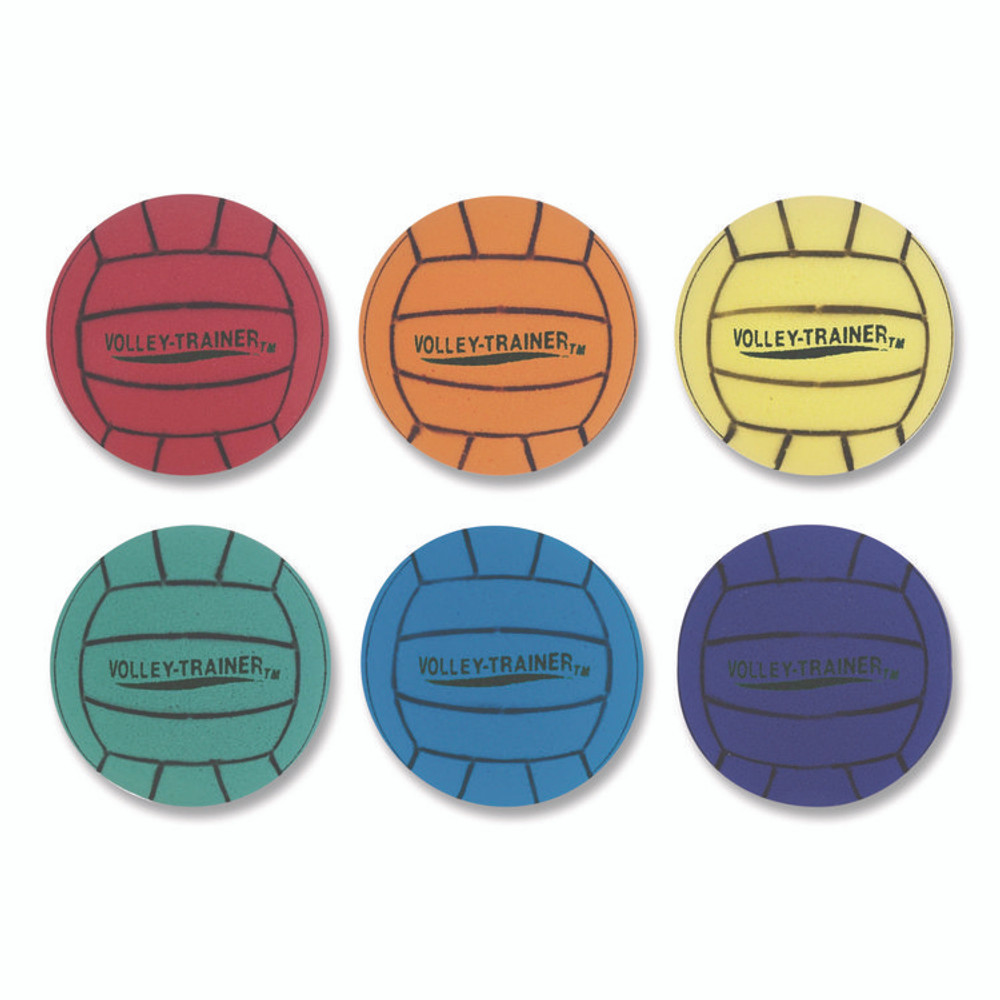 CHAMPION SPORT Sports FVBSET Ultra Foam Volleyball Set, 8" Diameter, Assorted Colors, 6/Set