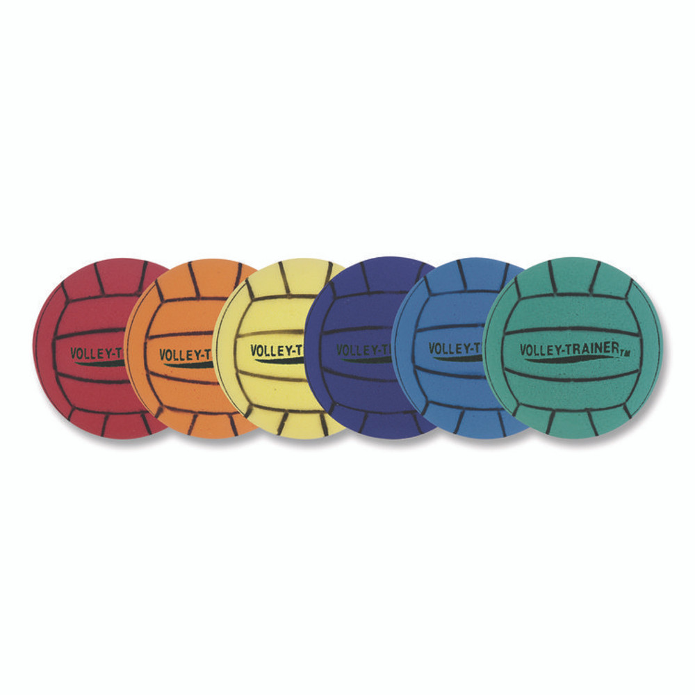 CHAMPION SPORT Sports FVBSET Ultra Foam Volleyball Set, 8" Diameter, Assorted Colors, 6/Set