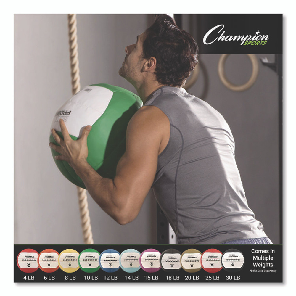 CHAMPION SPORT Sports RPX18 Rhino Promax Medicine Ball, 18 lb, Black