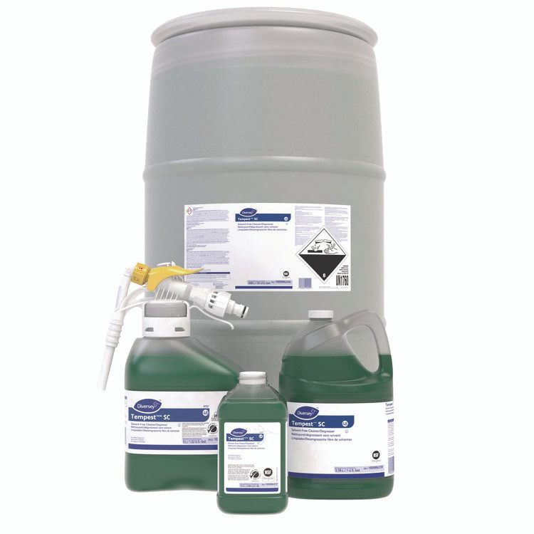 DIVERSEY 100986237 Tempest TM/MC SC Solvent Free Cleaner/Degreaser, 2.5 L J-Fill Bottle, 2/Carton