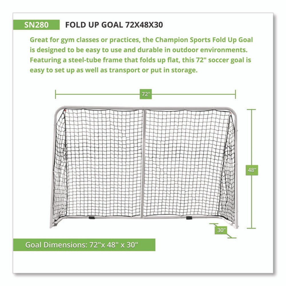 CHAMPION SPORT Sports SN280 Fold Up Goal, 72" x 48"