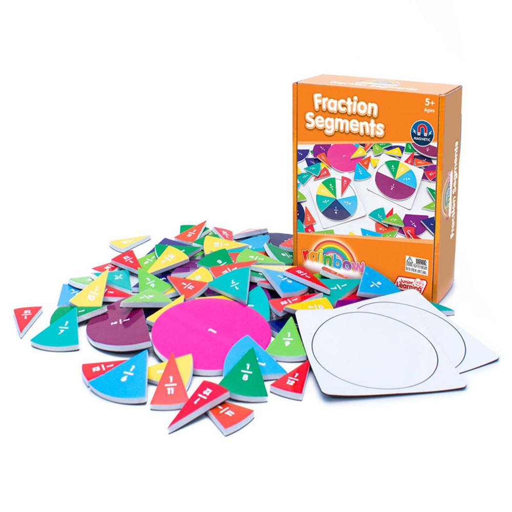 JUNIOR LEARNING Junior Learning® Fraction Segments, 78 Pieces