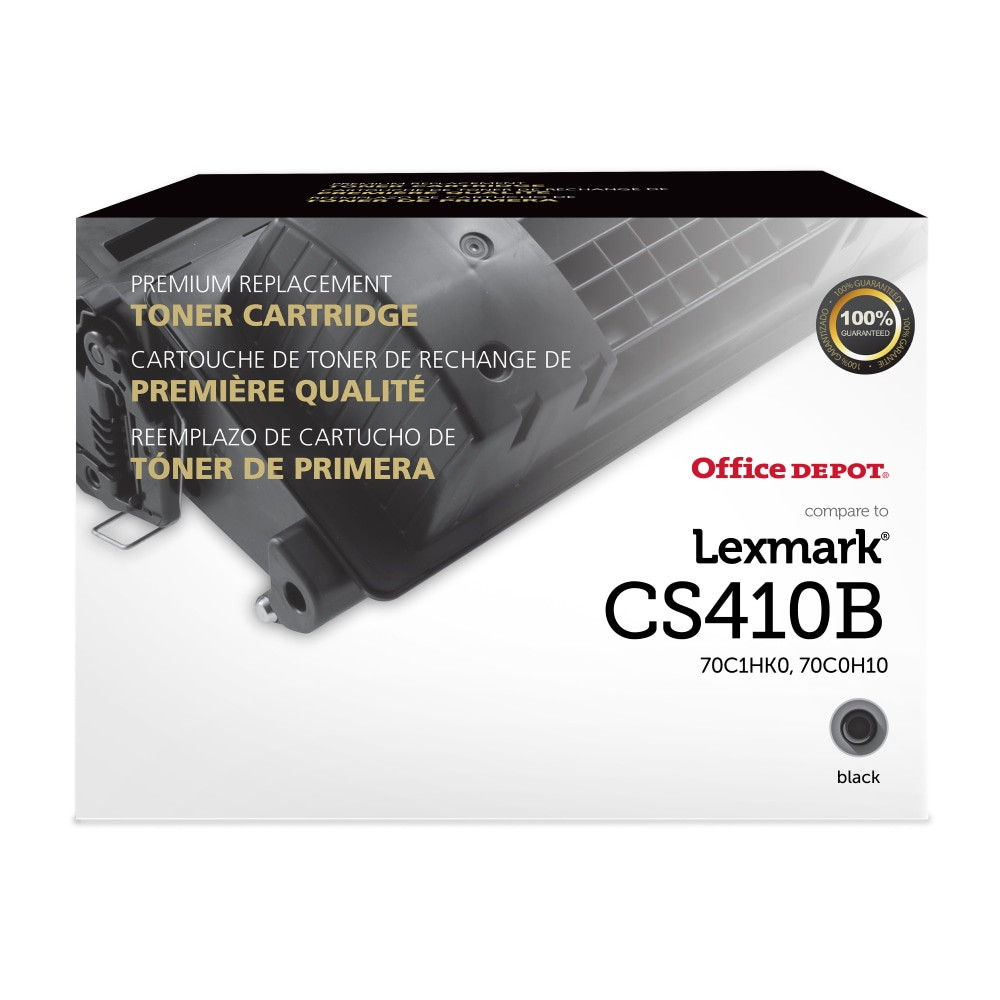 CLOVER TECHNOLOGIES GROUP, LLC Office Depot 200768  Remanufactured Black Toner Cartridge Replacement For Lexmark CS410, ODCS410B