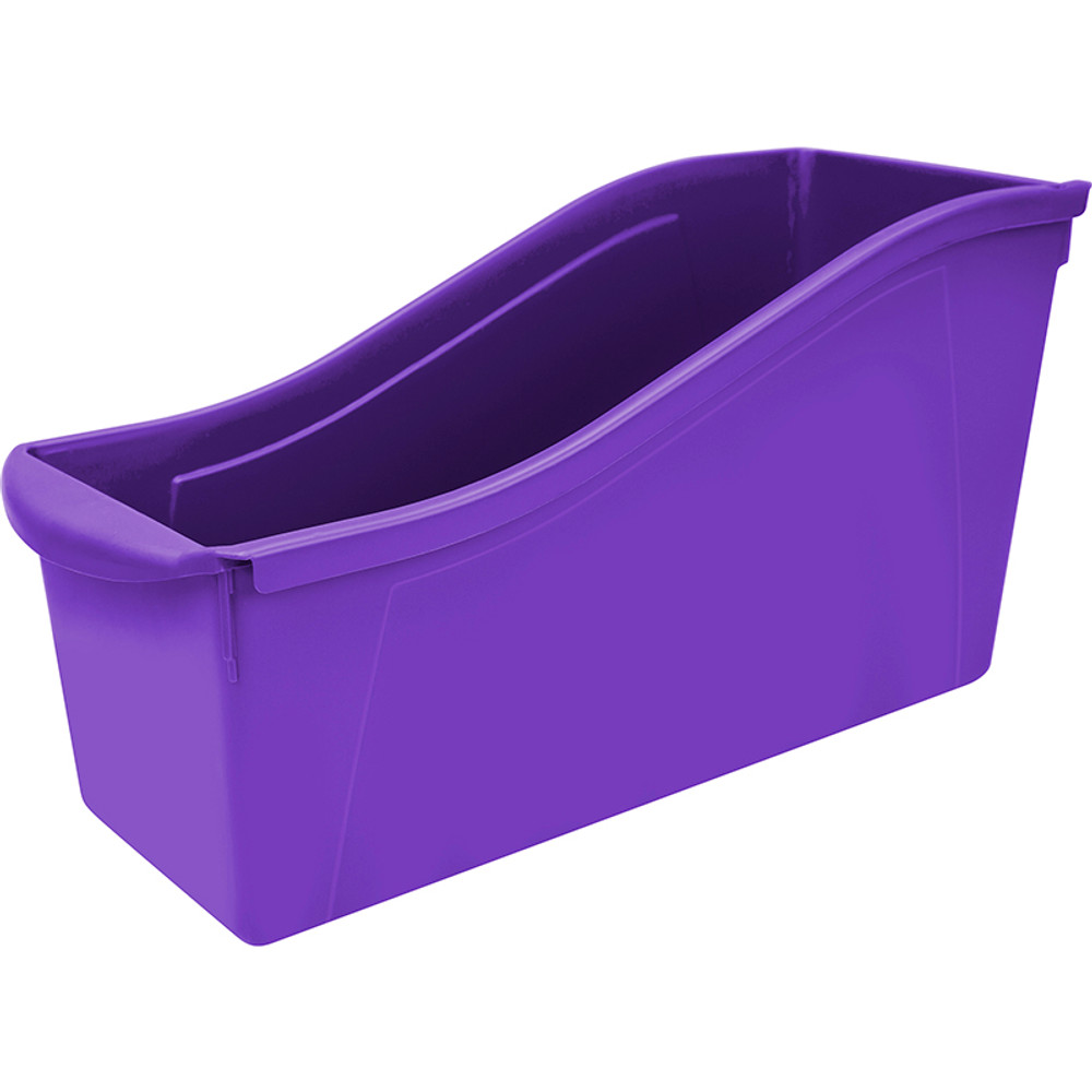 STOREX INDUSTRIES Storex Large Book Bin, Purple