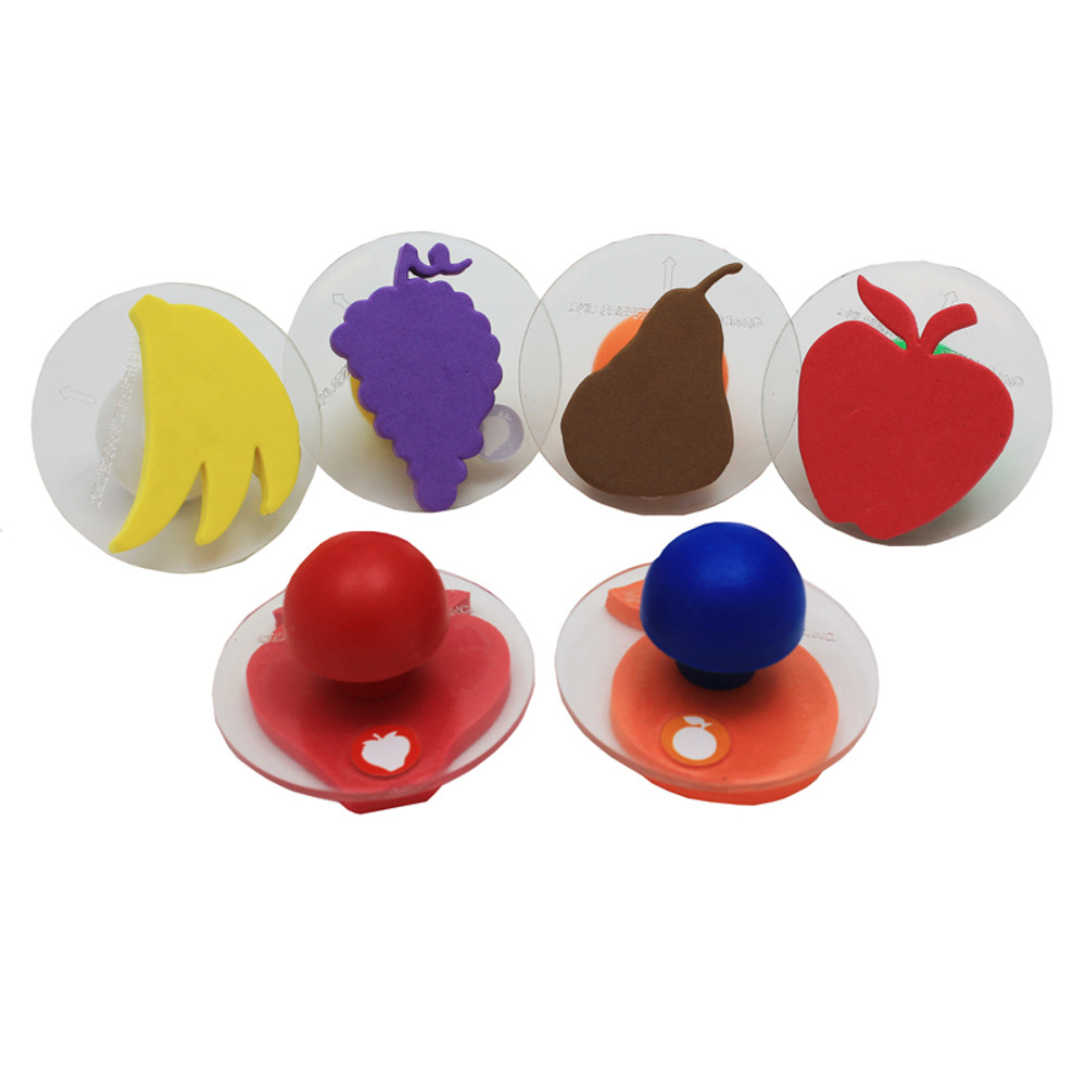 LEARNING ADVANTAGE READY 2 LEARN™ Giant Stampers - Fruit - Set of 6