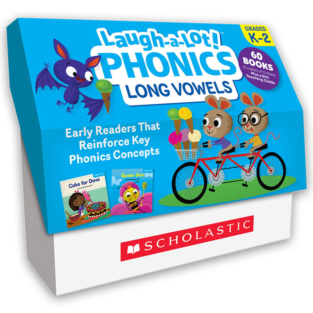 SCHOLASTIC TEACHING RESOURCES Scholastic Teaching Solutions Laugh-A-Lot Phonics: Long Vowels (Classroom Set)