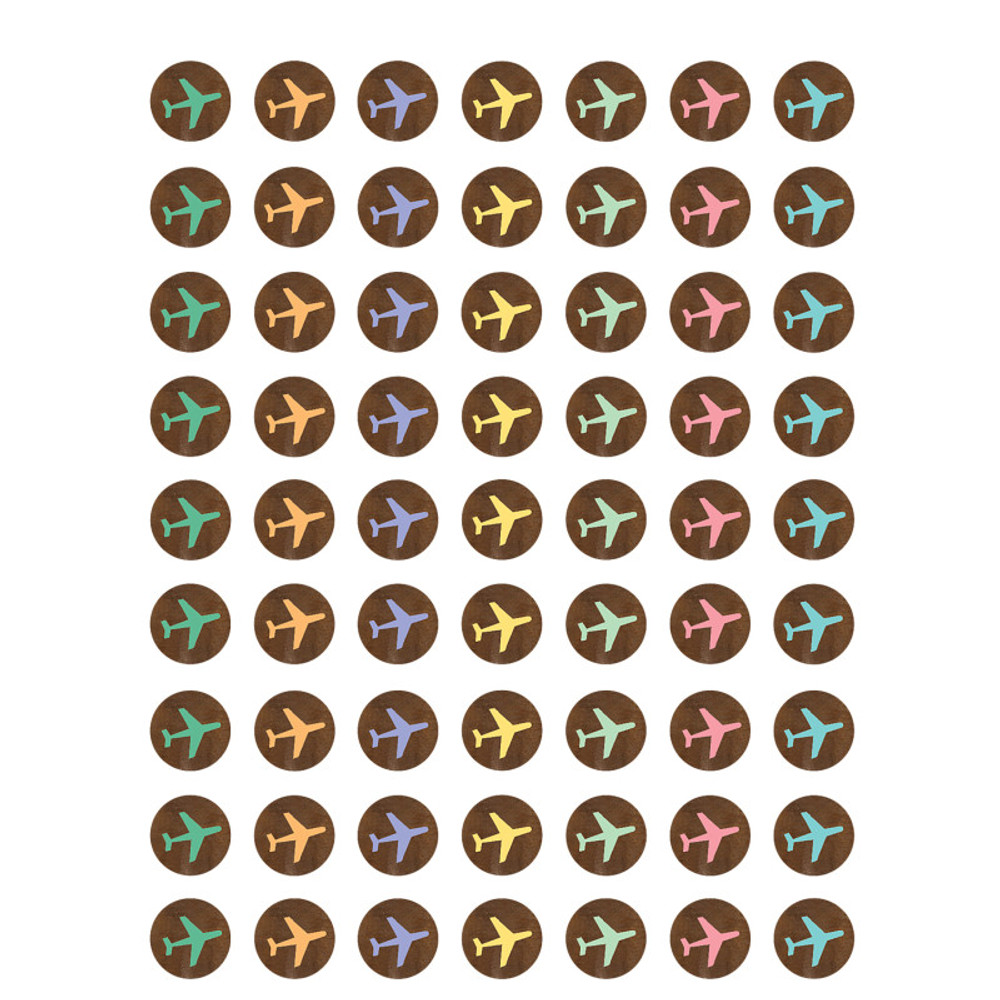 TEACHER CREATED RESOURCES Teacher Created Resources® Travel the Map Airplanes Mini Stickers, 378 Per Pack, 12 Packs