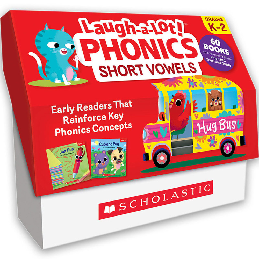 SCHOLASTIC TEACHING RESOURCES Scholastic Teaching Solutions Laugh-A-Lot Phonics: Short Vowels (Classroom Set)