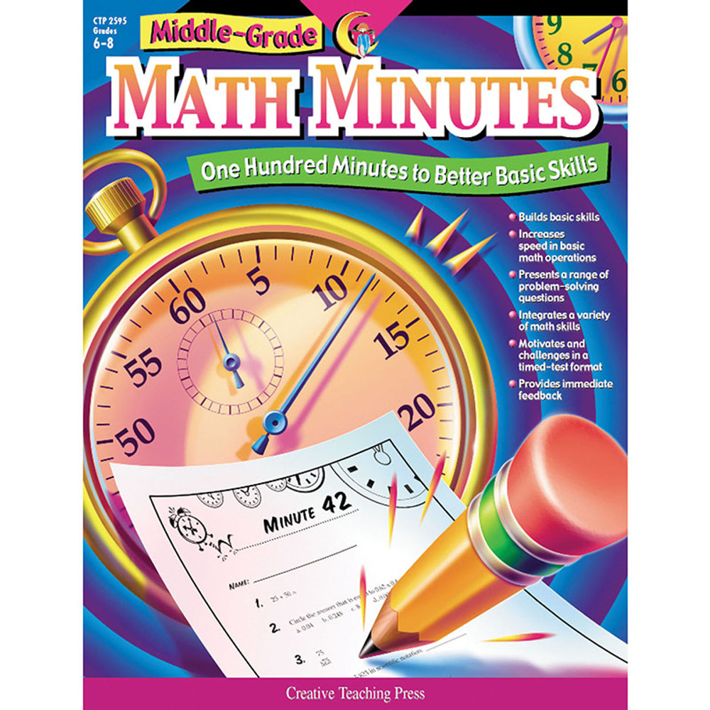 CREATIVE TEACHING PRESS Creative Teaching Press® Middle-Grade Math Minutes Book