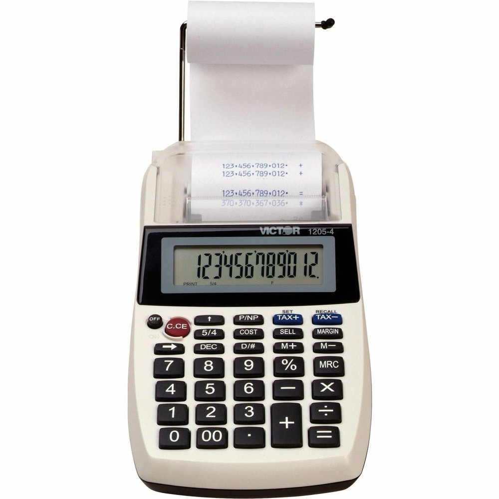 VICTOR TECHNOLOGY Victor 1205-4  1205-4 Commercial Desktop Printing Calculator