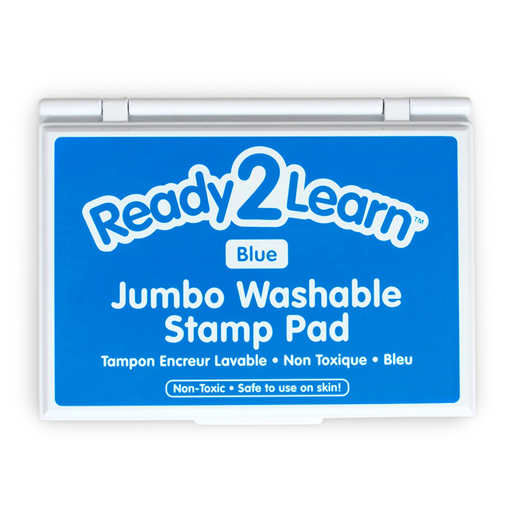 LEARNING ADVANTAGE READY 2 LEARN™ Jumbo Washable Stamp Pad - Blue - 6.2"L x 4.1"W