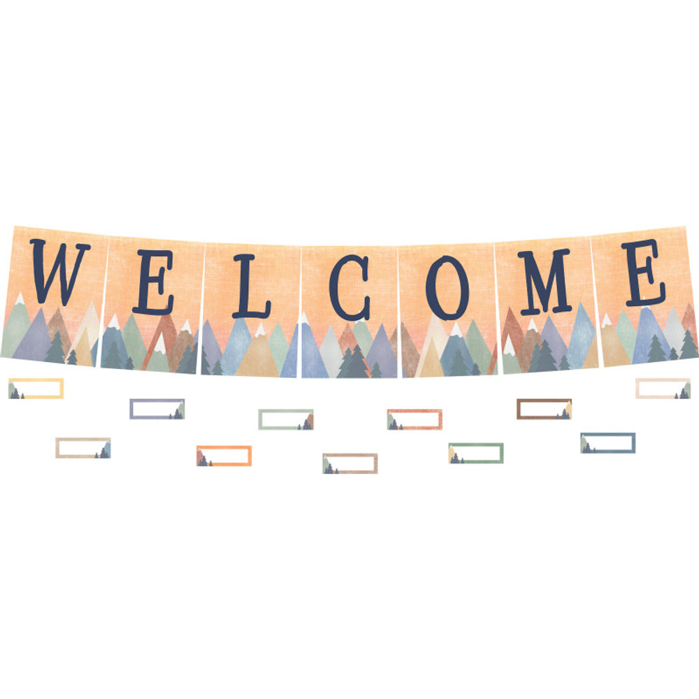 TEACHER CREATED RESOURCES Teacher Created Resources® Moving Mountains Welcome Bulletin Board Set