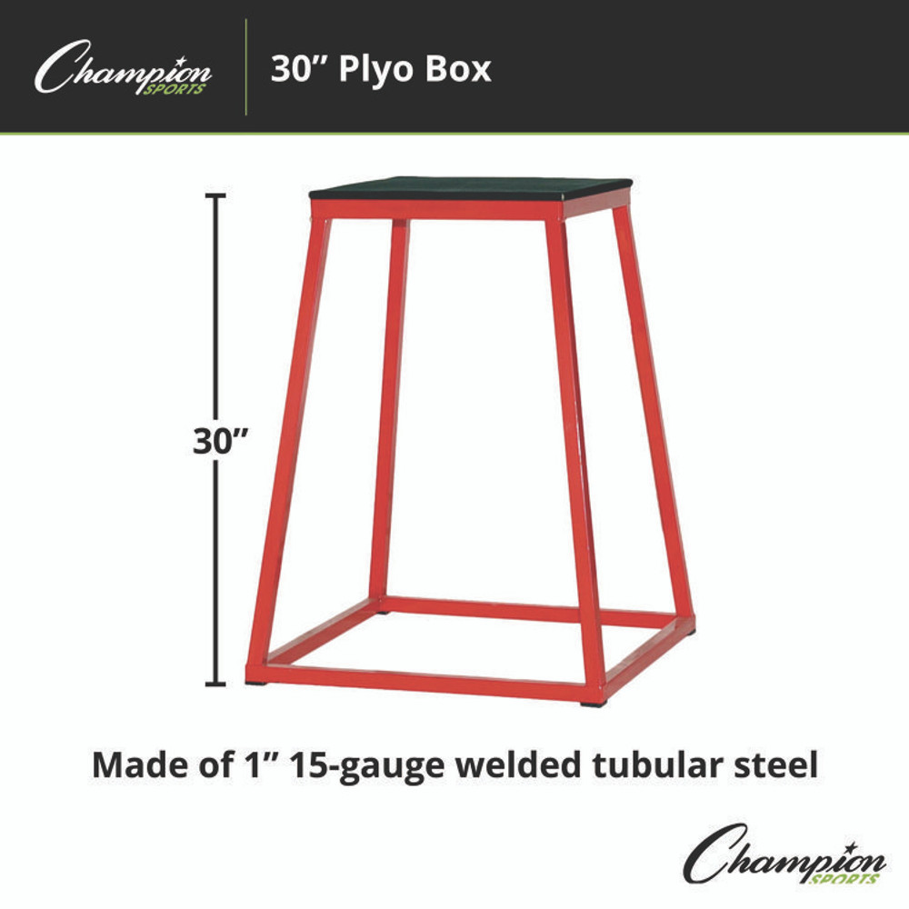 CHAMPION SPORT Sports PXB30 Plyo Box, 30" h, 24 x 24 Base
