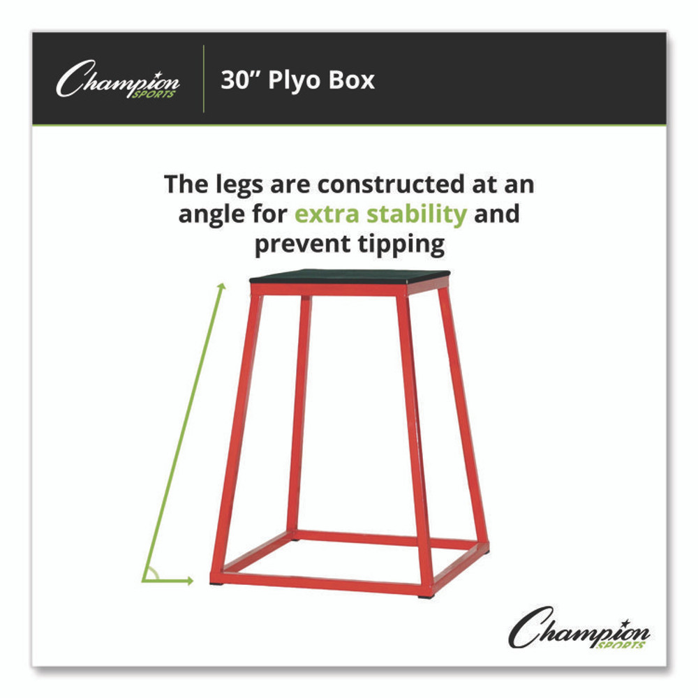 CHAMPION SPORT Sports PXB30 Plyo Box, 30" h, 24 x 24 Base