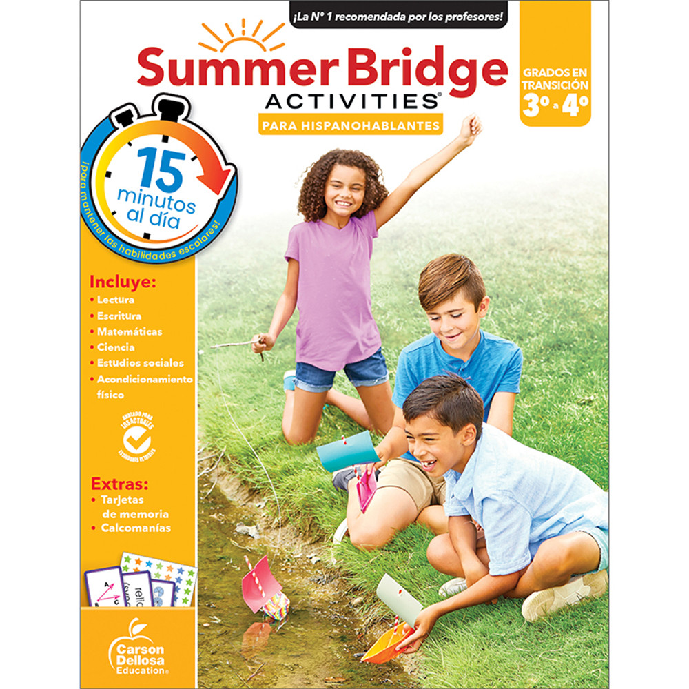 CARSON DELLOSA EDUCATION Carson Dellosa Education Summer Bridge Activities Spanish, Grade 3-4