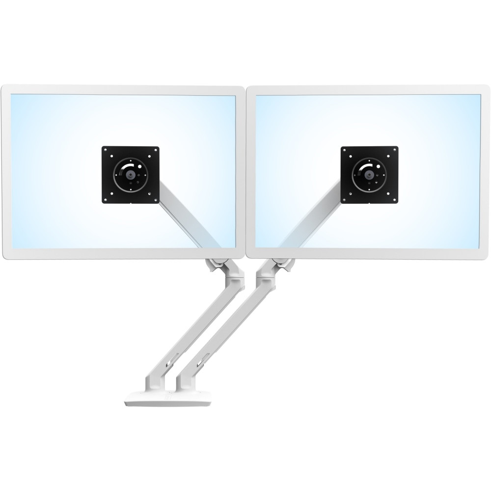 ERGOTRON 45-496-216  Mounting Arm for LCD Monitor - White - 2 Display(s) Supported - 24in Screen Support - 40 lb Load Capacity - 75 x 75, 100 x 100