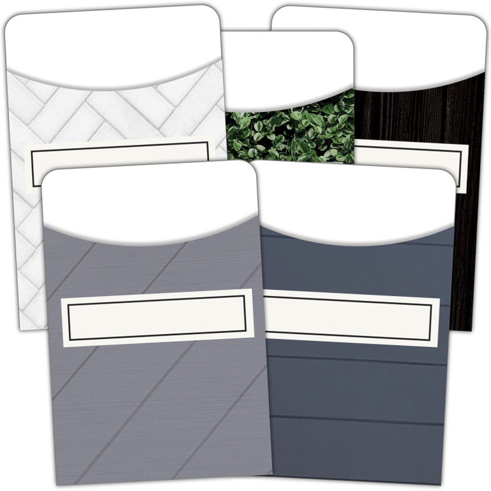 TEACHER CREATED RESOURCES Teacher Created Resources® Modern Farmhouse Library Pockets - Multi-Pack, Pack of 35