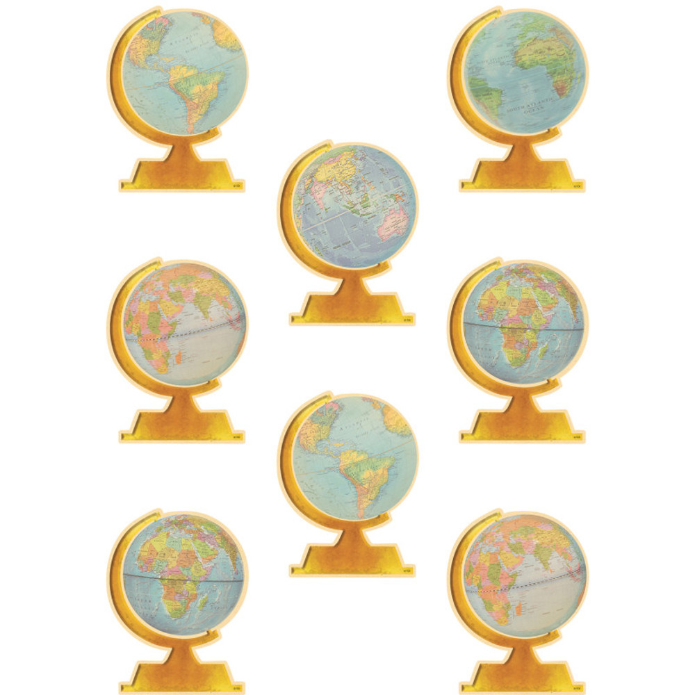 TEACHER CREATED RESOURCES Teacher Created Resources® Travel The Map Globes Accents, Pack of 30