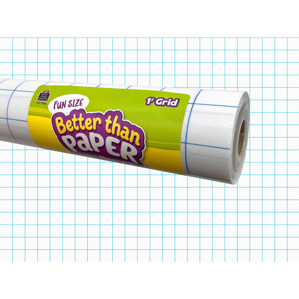 TEACHER CREATED RESOURCES Teacher Created Resources® Fun Size Better Than Paper Bulletin Board Roll 1" Grid