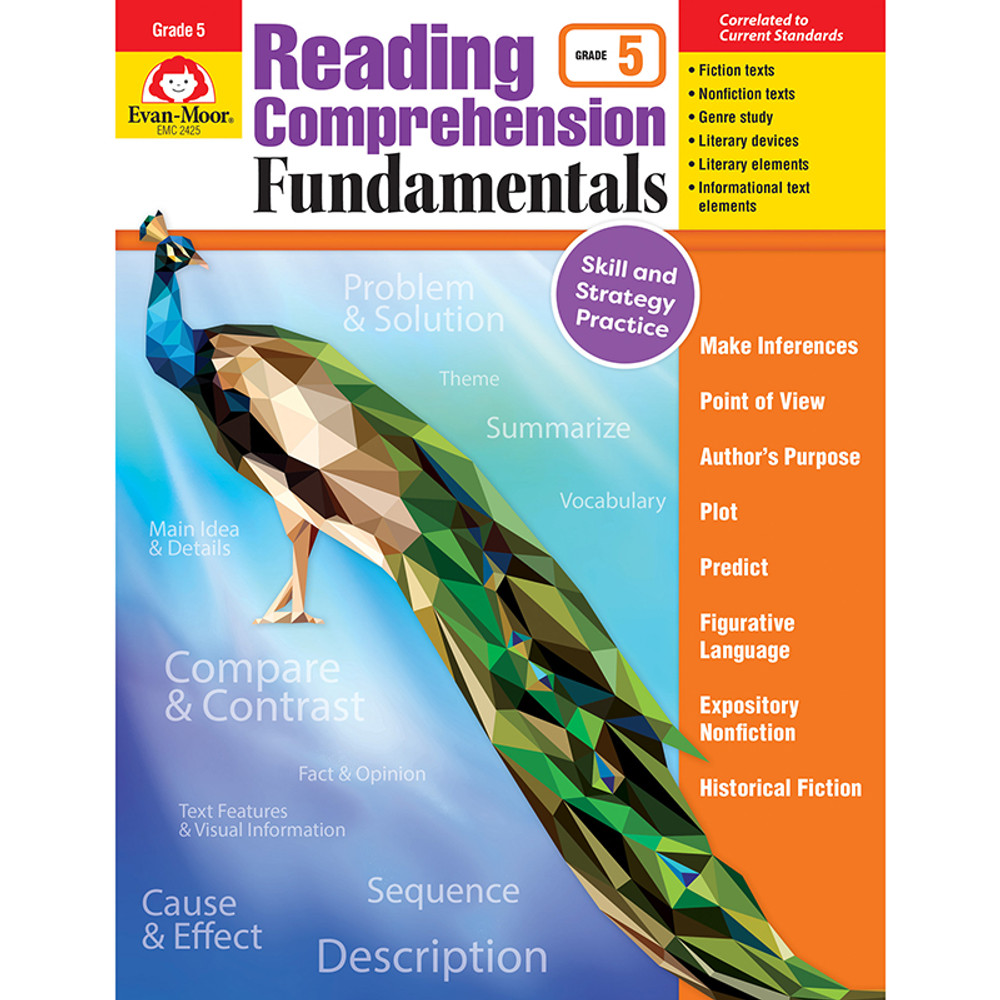 EVAN-MOOR Evan-Moor Educational Publishers Reading Comprehension Fundamentals, Grade 5