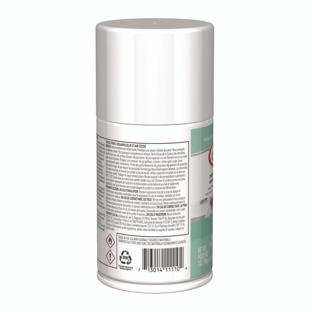 PLZ CORP Claire® 110 Metered Air Freshener, Fresh Linen, 11 oz Aerosol Spray, 12/Carton