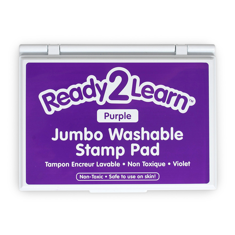 LEARNING ADVANTAGE READY 2 LEARN™ Jumbo Washable Stamp Pad - Purple - 6.2"L x 4.1"W