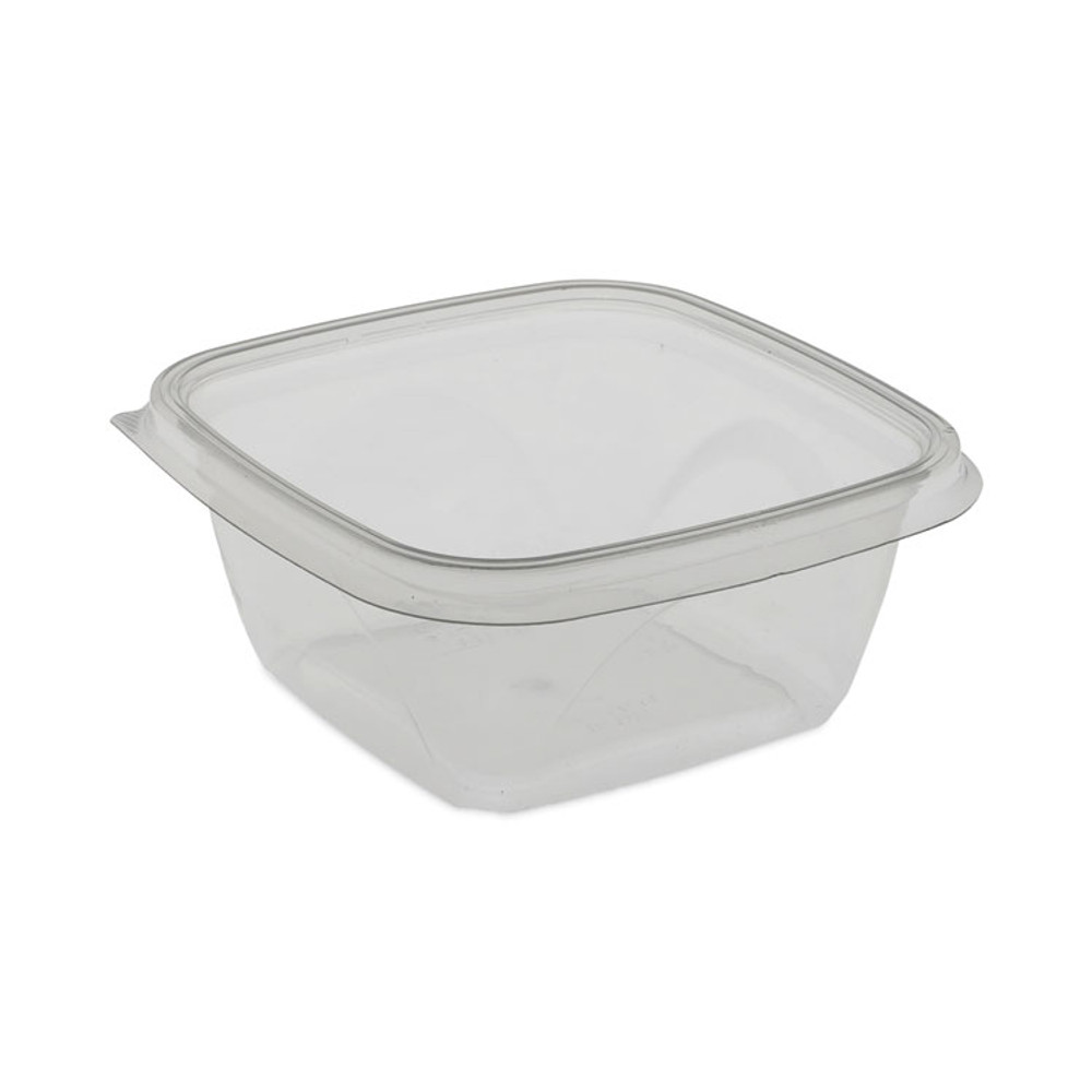 PACTIV EVERGREEN CORPORATION SAC0516 EarthChoice Square Recycled Bowl, 16 oz, 5 x 5 x 1.75, Clear, Plastic, 504/Carton