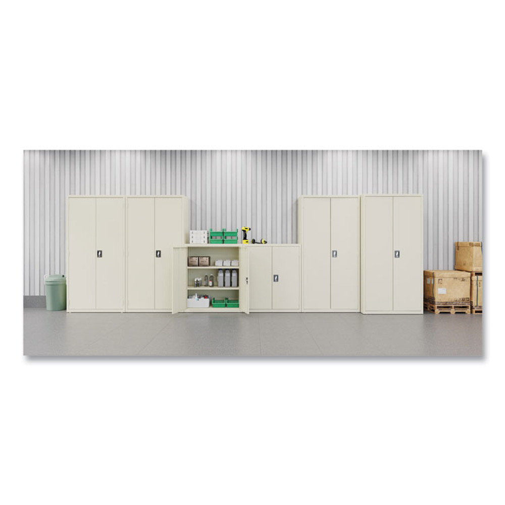 ALERA HCM4218PY Economy Assembled Storage Cabinets, 3 Shelves, 36" x 18" x 42", Putty