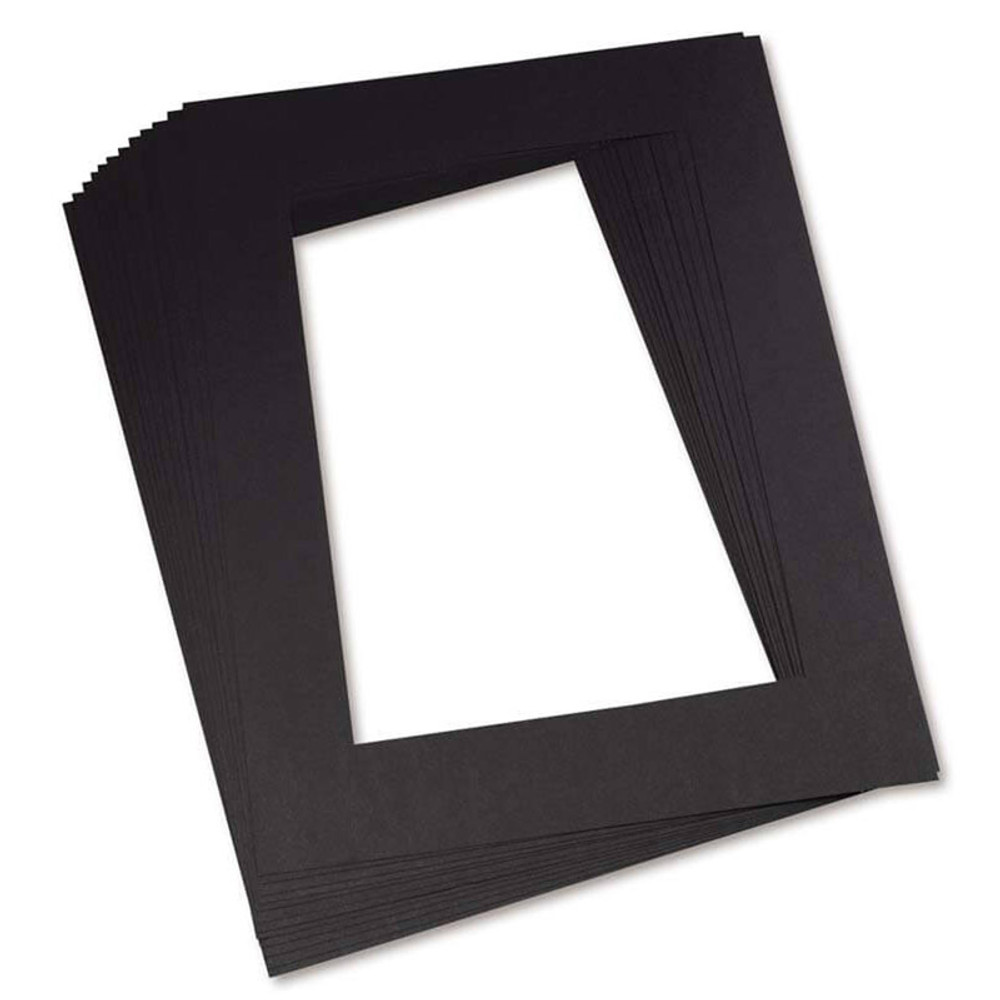DIXON TICONDEROGA CO Pacon® Pre-Cut Mat Frames, Black, 12" x 18", 12 Frames
