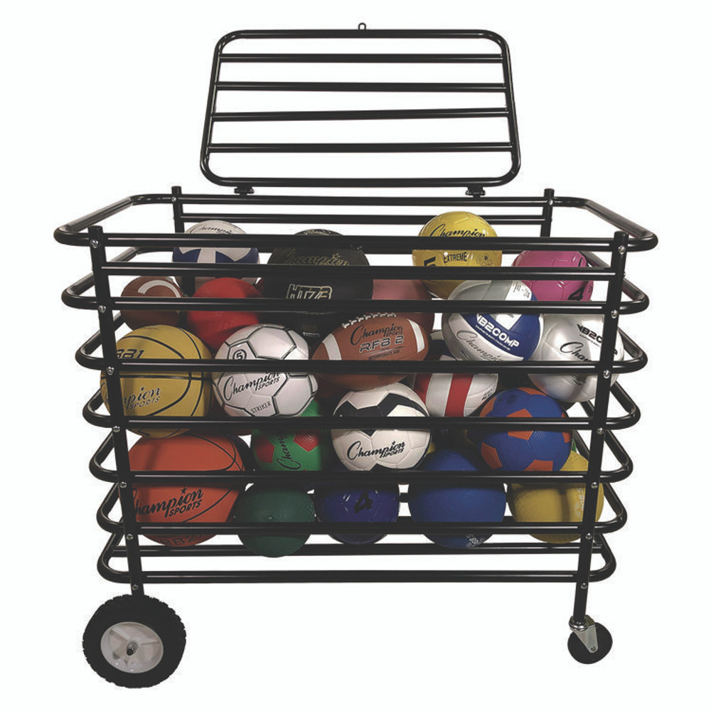 CHAMPION SPORT Sports UBX Ultimate Lockable Ball Locker, 24" x 44" x 39", Black