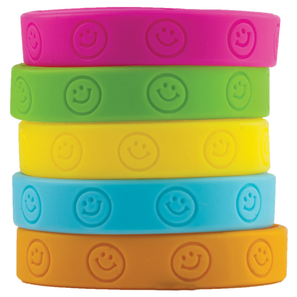 TEACHER CREATED RESOURCES Teacher Created Resources® Happy Faces Wristbands, Pack of 10