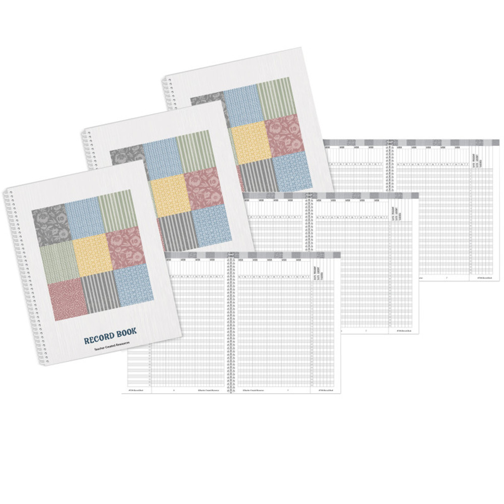 TEACHER CREATED RESOURCES Teacher Created Resources® Classroom Cottage Record Book, Pack of 3