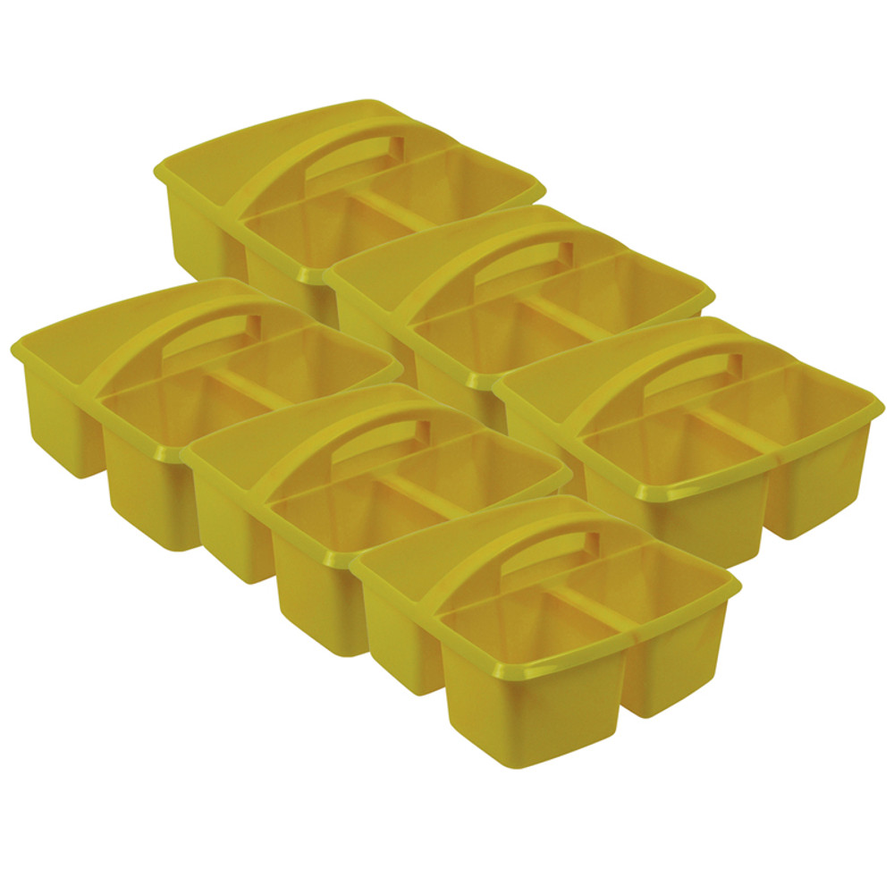 ROMANOFF PRODUCTS Romanoff Small Utility Caddy, Yellow, Pack of 6