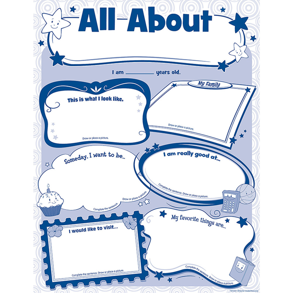 TEACHER CREATED RESOURCES Teacher Created Resources® All About Me Poster Pack, Pack of 32