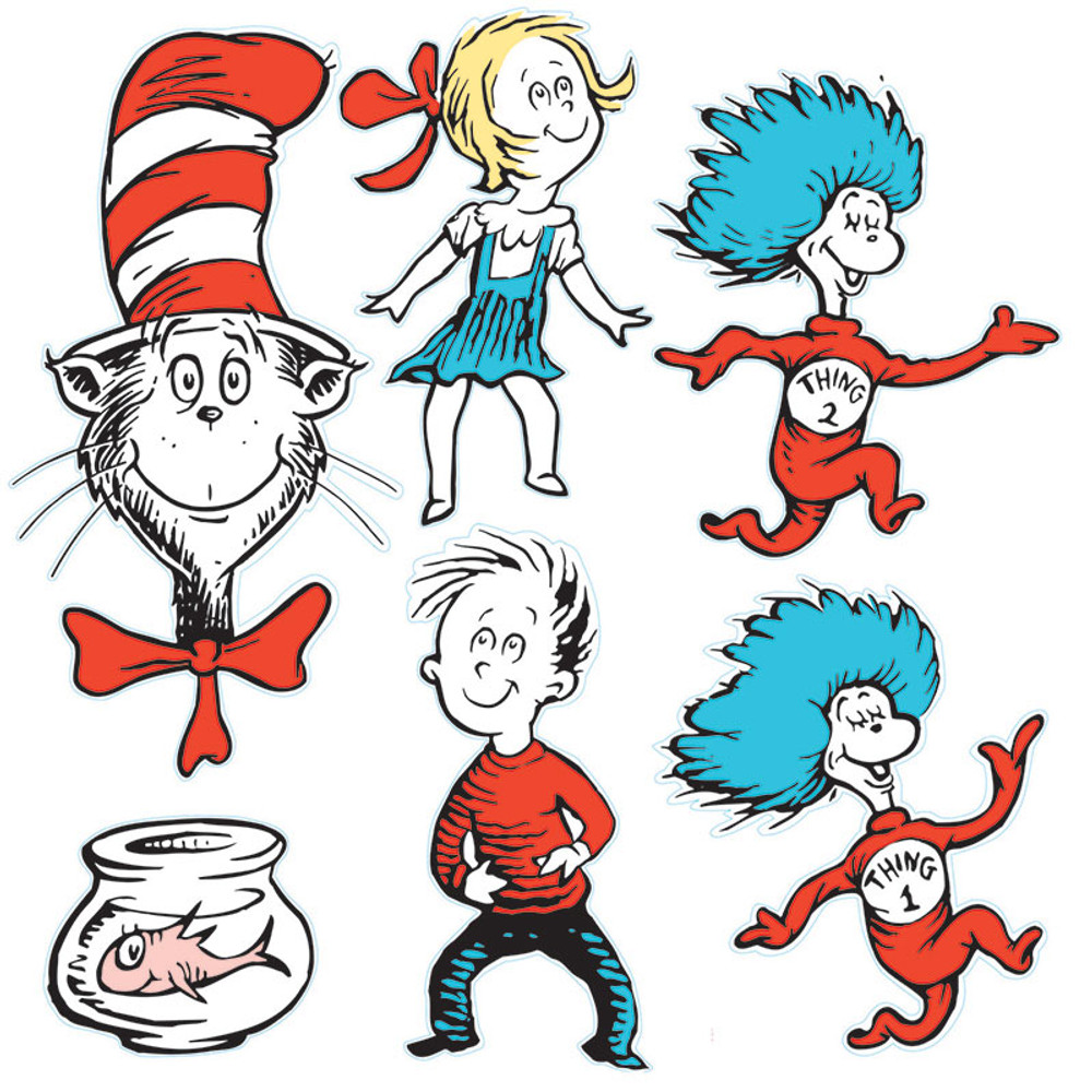 EUREKA Eureka® Cat in The Hat™Large Characters 2-Sided Deco Kit