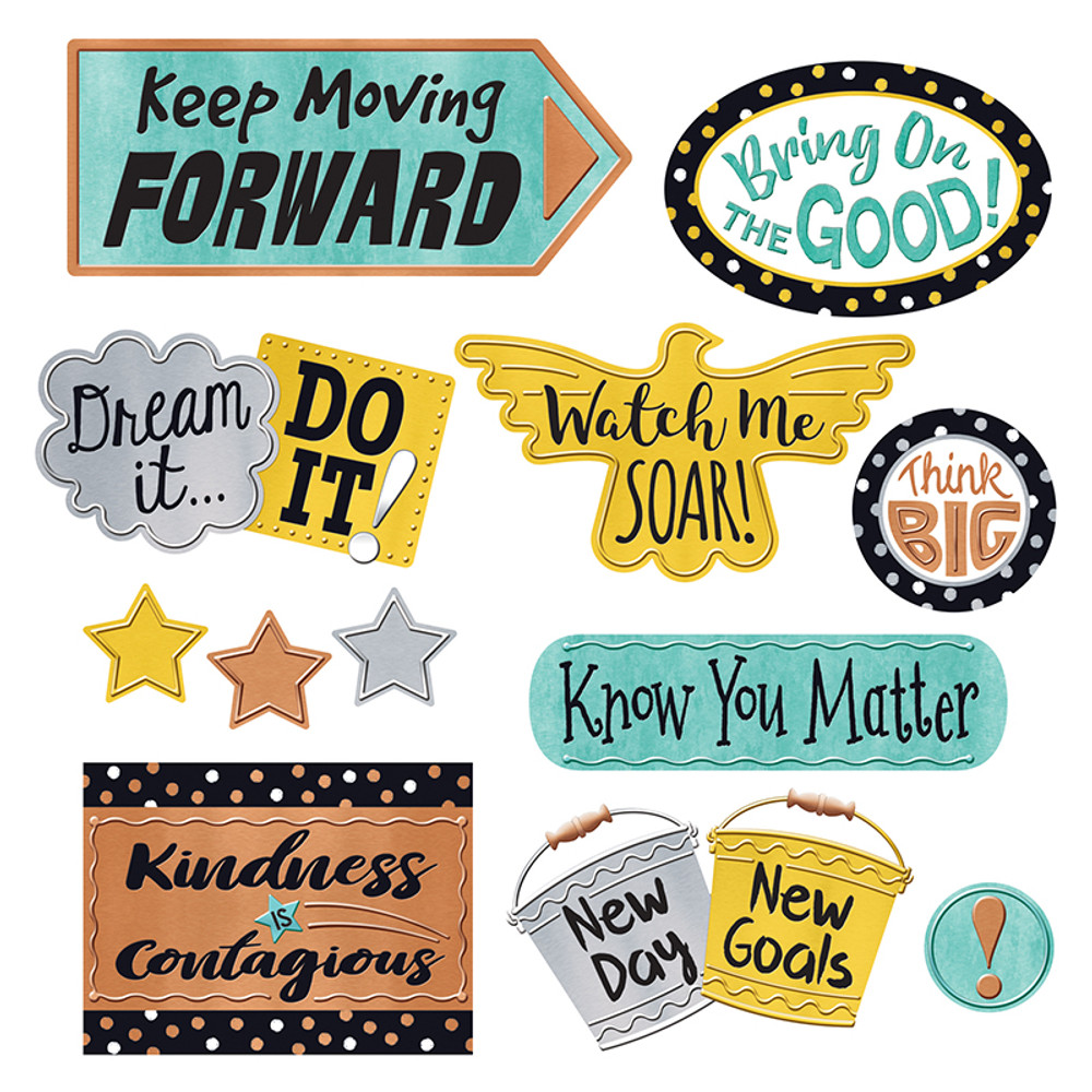 TREND ENTERPRISES INC. TREND I ♥ Metal Phrases Bulletin Board Set