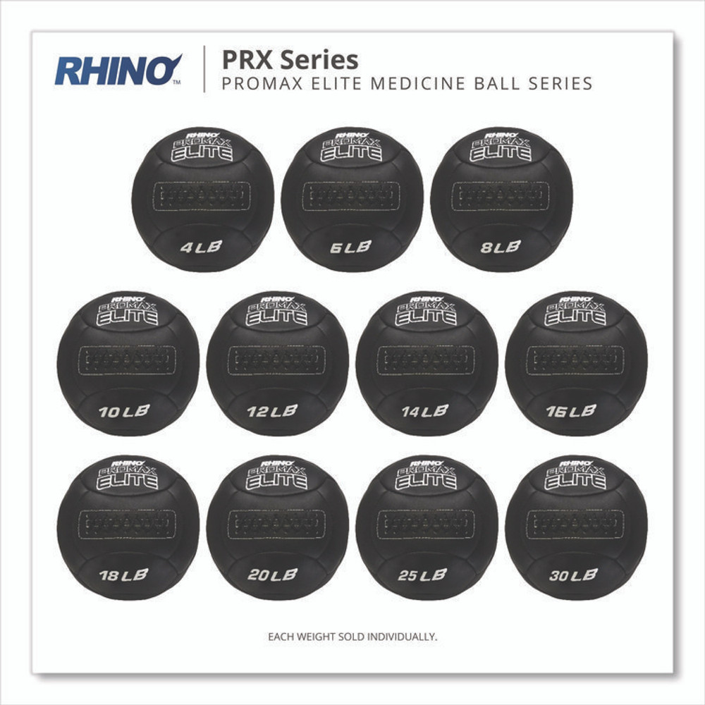 CHAMPION SPORT Sports PRX10 Rhino Promax Elite Medicine Ball, 10 lb, Black
