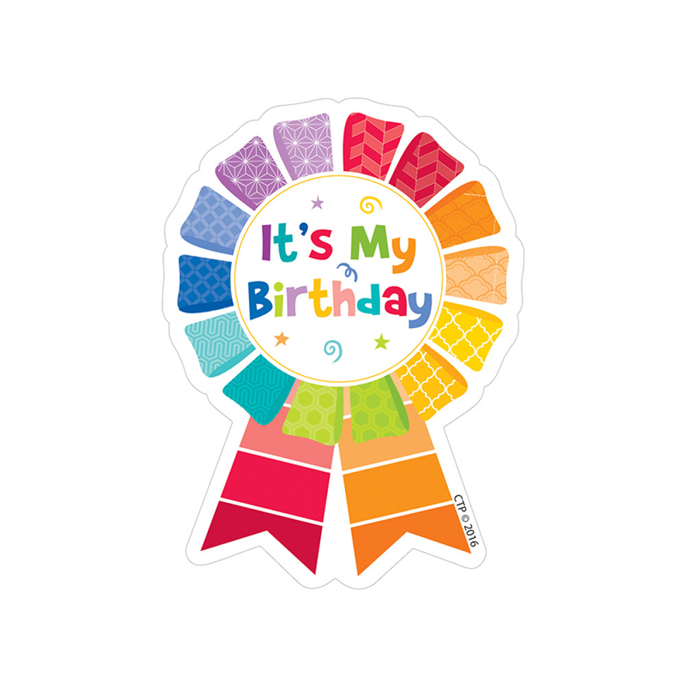 CREATIVE TEACHING PRESS Creative Teaching Press® Painted Palette Happy Birthday Badge, Pack of 36