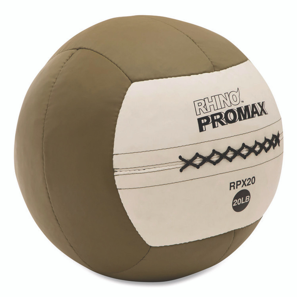 CHAMPION SPORT Sports RPX20 Rhino Promax Medicine Ball, 20 lb, Brown